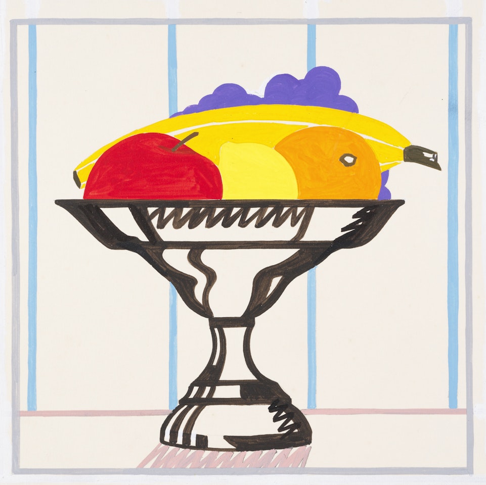 Study for Metal Compote and Fruit by Tom Wesselmann