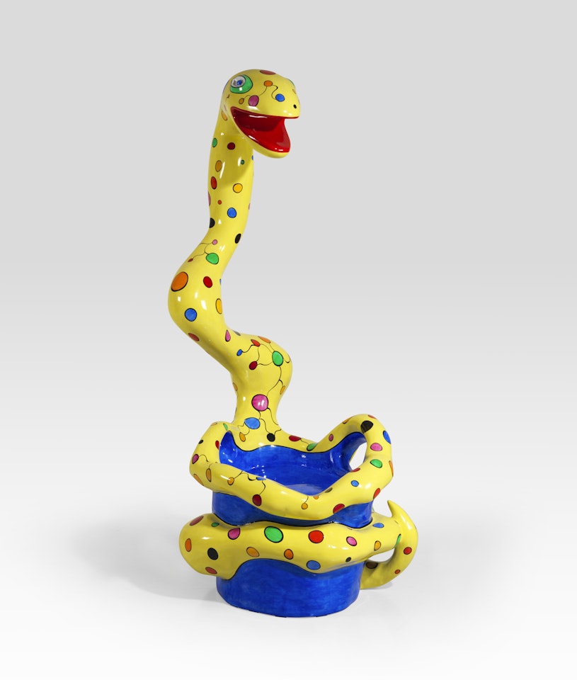Pouf serpent jaune by Niki de Saint Phalle
