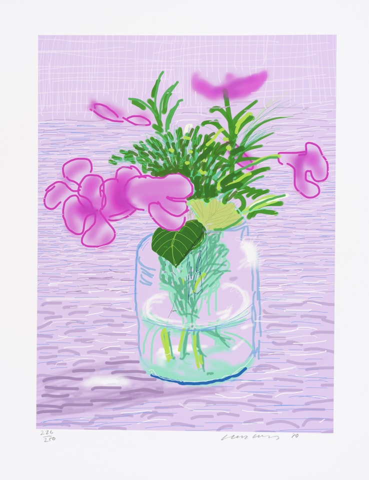 iPad Drawing "Untitled, 329" by David Hockney