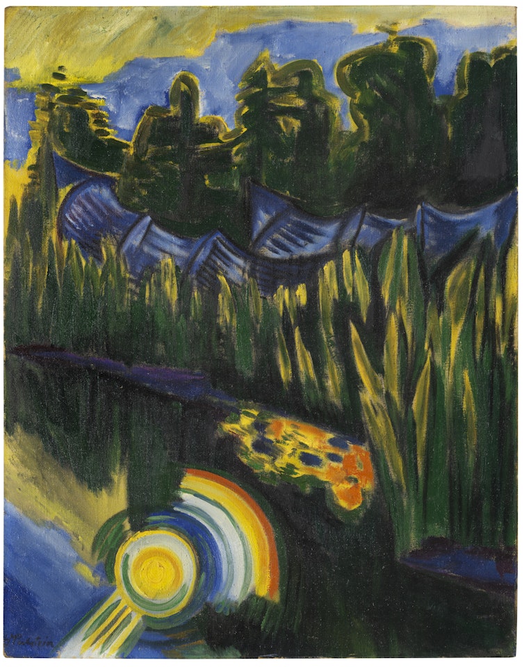 Sonne im Schilf by Max Pechstein