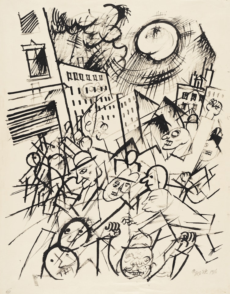 Tumult by George Grosz