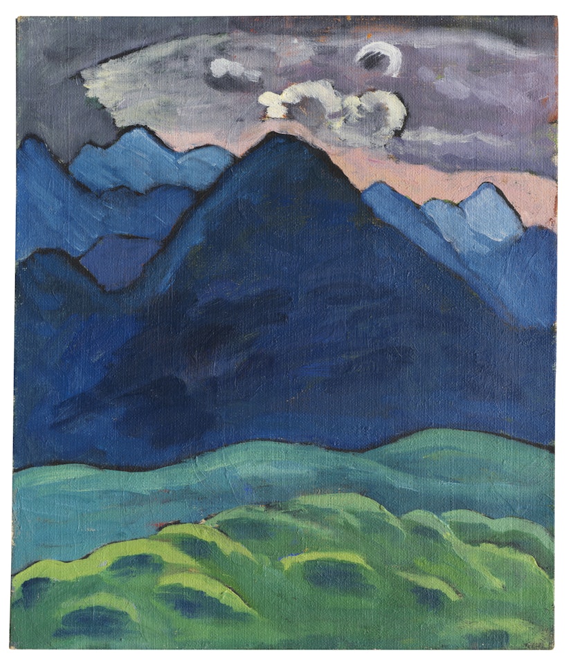 Blauer Kegelberg by Gabriele Münter