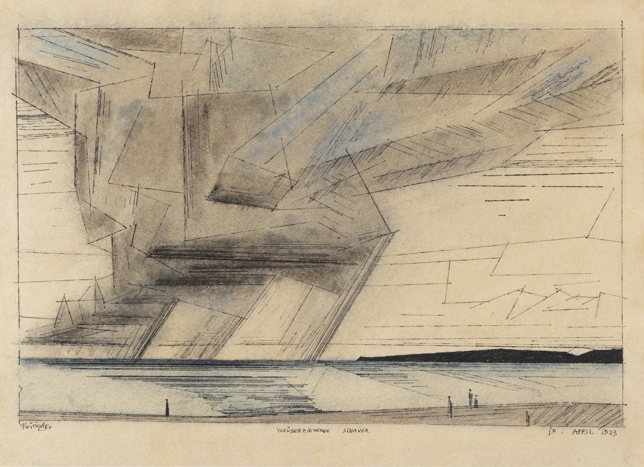 Vorüberziehende Schauer by Lyonel Feininger