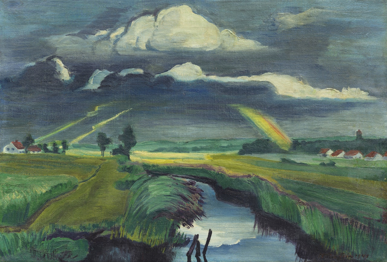 Verziehendes Gewitter by Max Pechstein