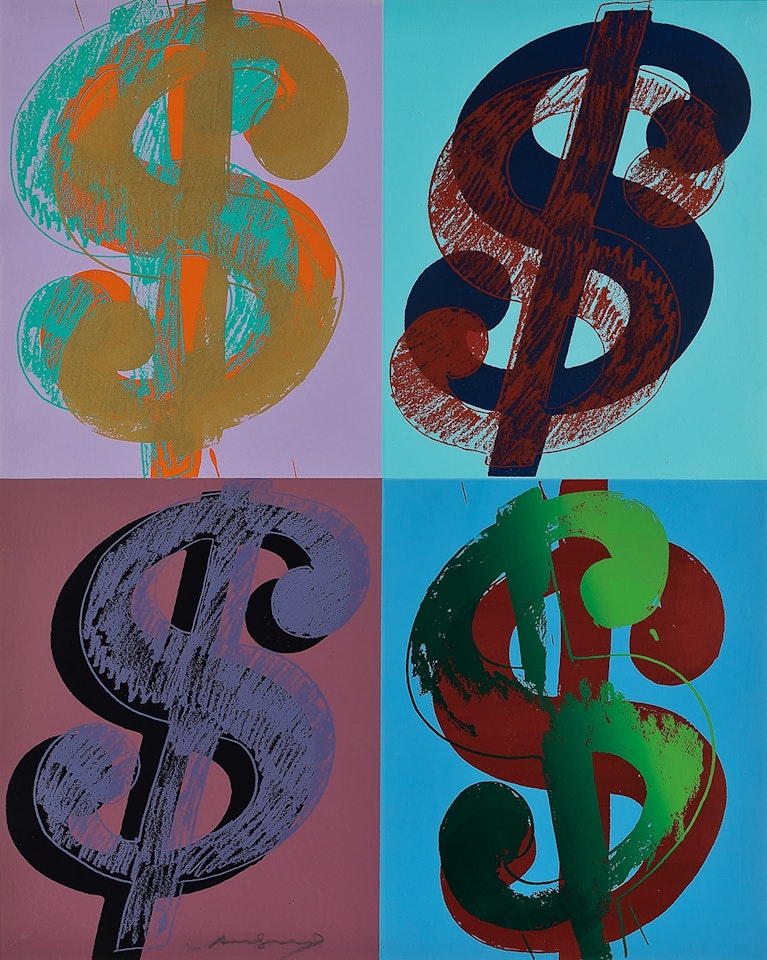 $ (Quadrant) (F. & S. II.283) by Andy Warhol