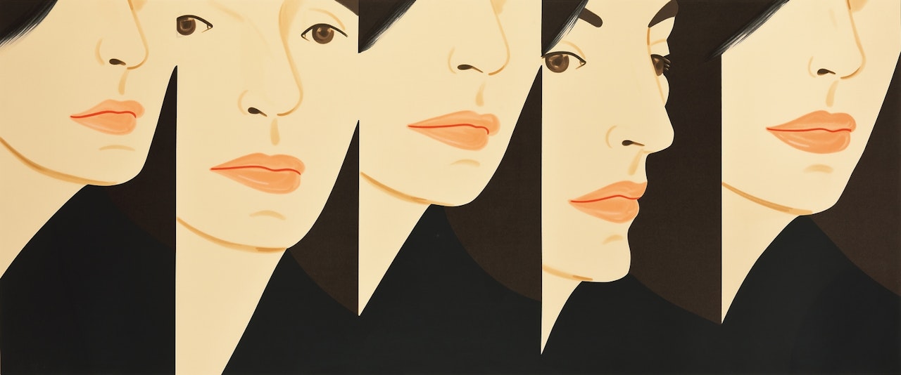 Vivien X 5 by Alex Katz