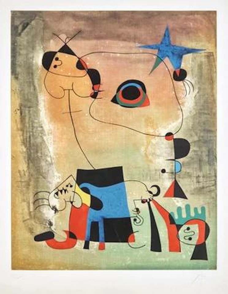 “Le Chien Bleue” by Joan Miró