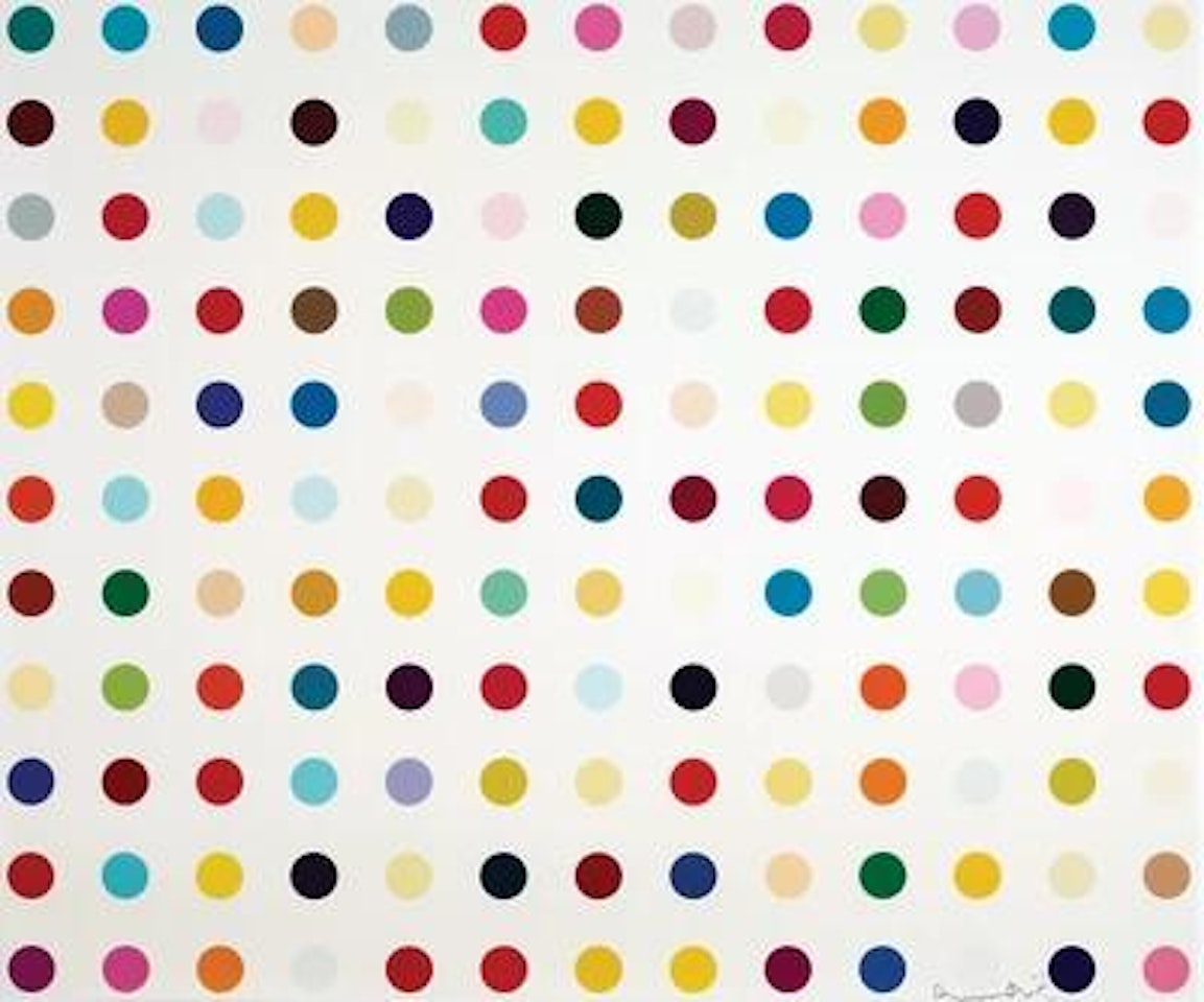“Lysergic Acid Diethylamide (LSD)” by Damien Hirst