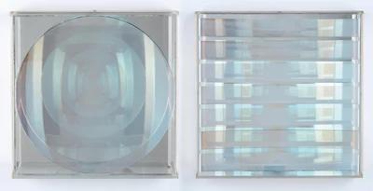 Two light-kinetic objects by Adolf Luther