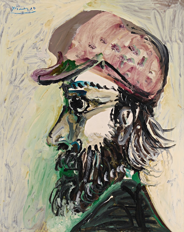 Tête d"homme à la casquette by Pablo Picasso