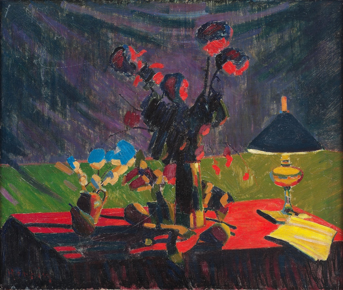Nature morte à la lampe by Auguste Herbin