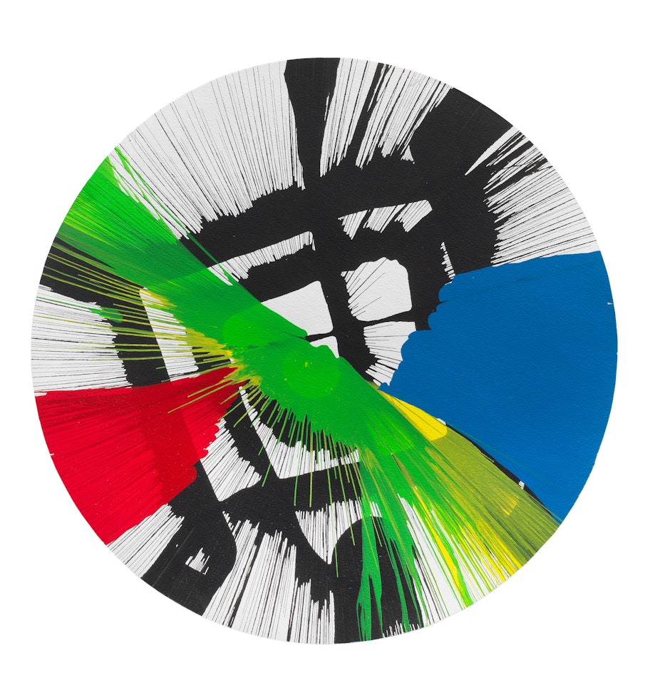 Untitled Paper Spin Painting by Damien Hirst
