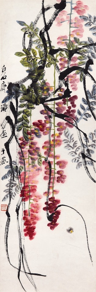 Bee and Wisteria by Qi Baishi
