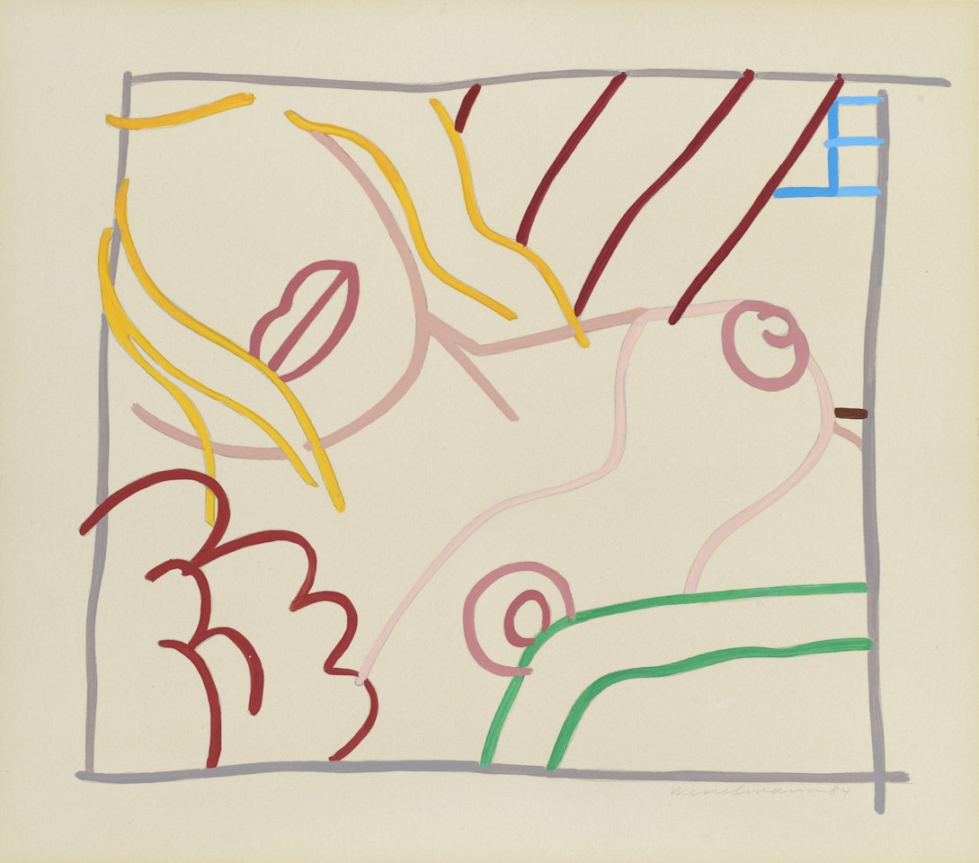 Study for Bedroom Blonde Doodle by Tom Wesselmann