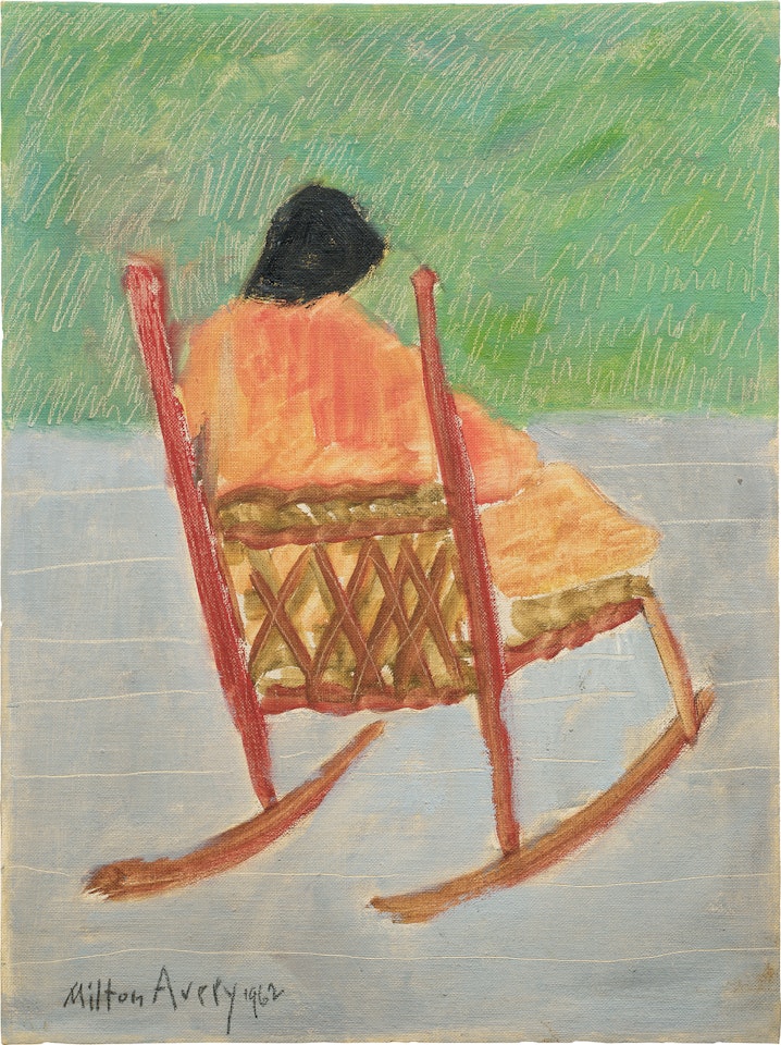 Red Rocker by Milton Avery