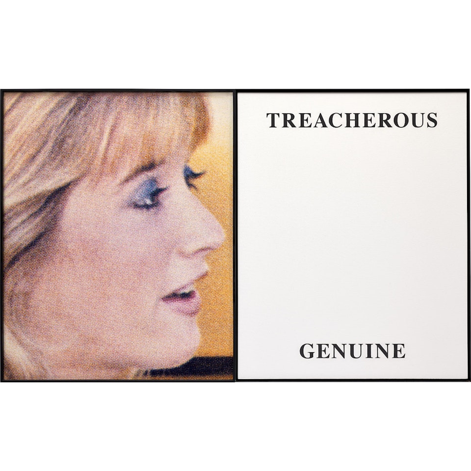 Prima Facie (Third State): Treacherous/Genuine by John Baldessari