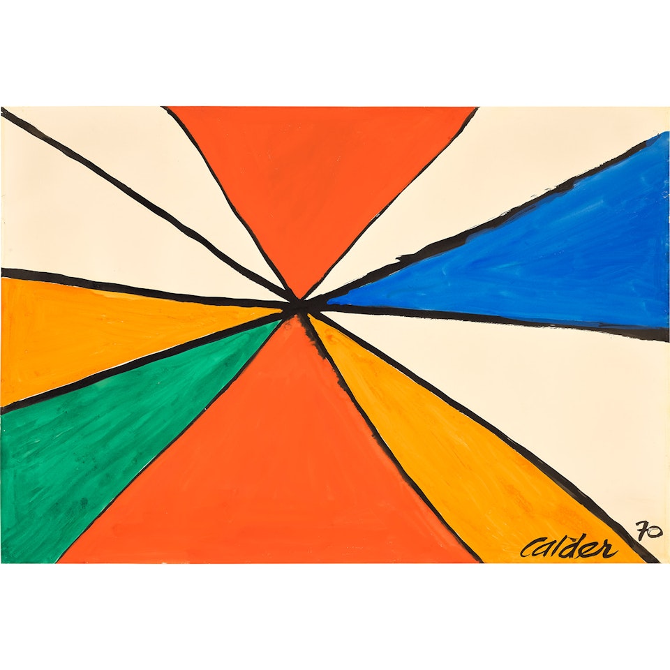 Ten Triangles of Color by Alexander Calder