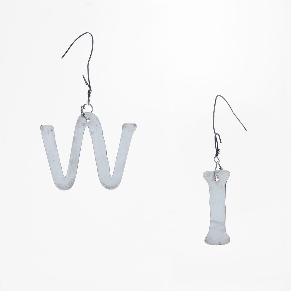 I W Earrings by Alexander Calder