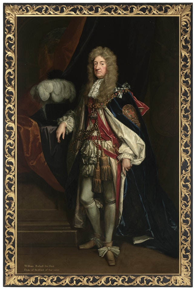 Portrait of William Russell, 1st Duke of Bedford (1616-1700), full-length, in garter robes by Godfrey Kneller