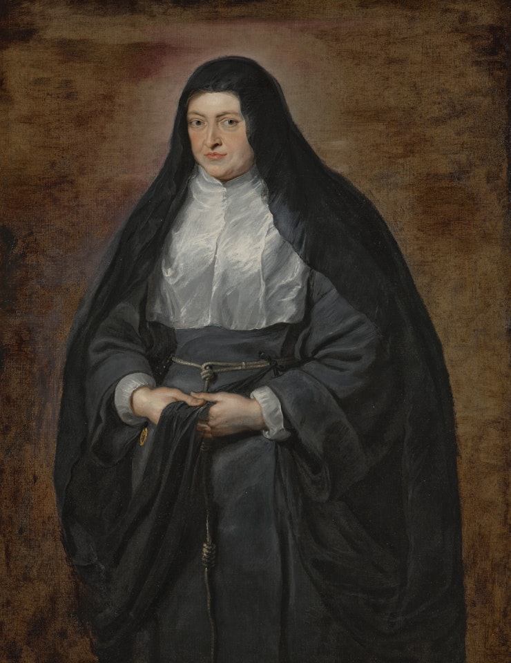 Portrait of Isabella Clara Eugenia (1566-1633), Governess of Southern Netherlands, as a widow, three-quarter-length by Peter Paul Rubens
