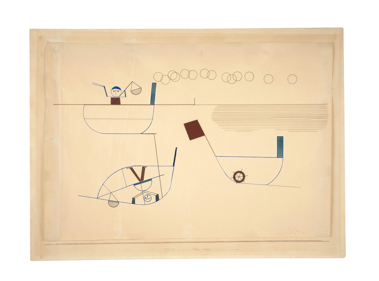 Fischer-Scene by Paul Klee