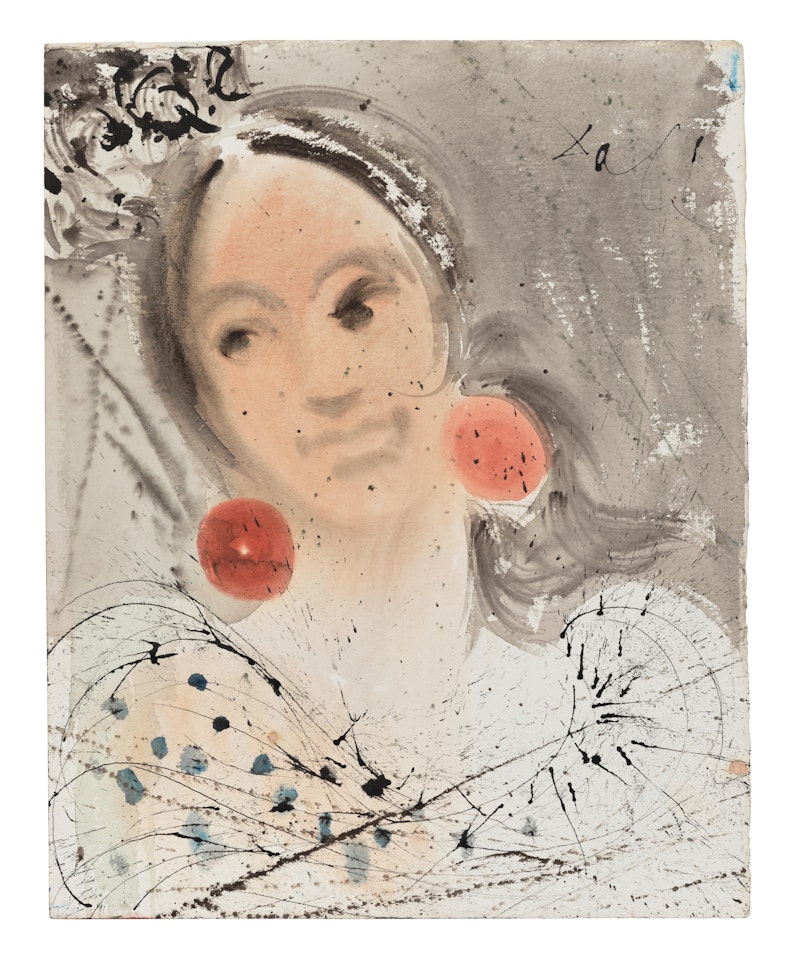 Portrait de Carmen, illustration de l"acte I pour la série lithographie by Salvador Dali