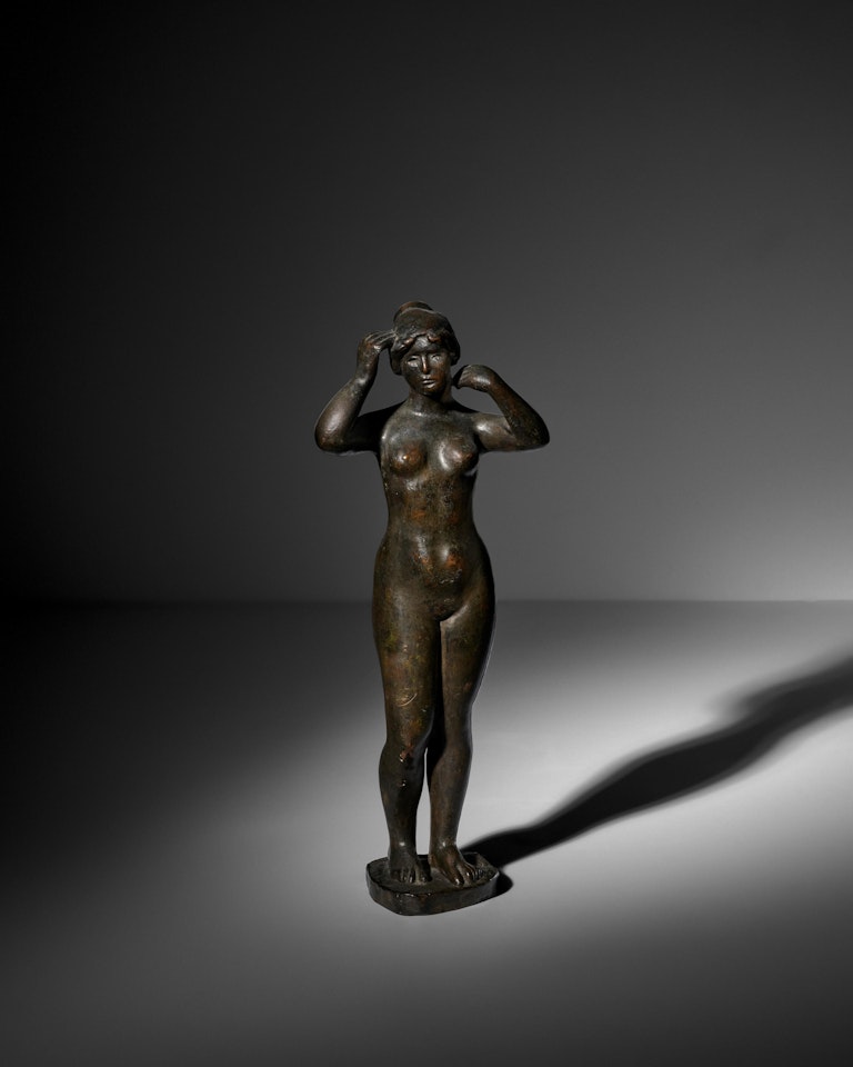 Baigneuse debout se coiffant by Aristide Maillol