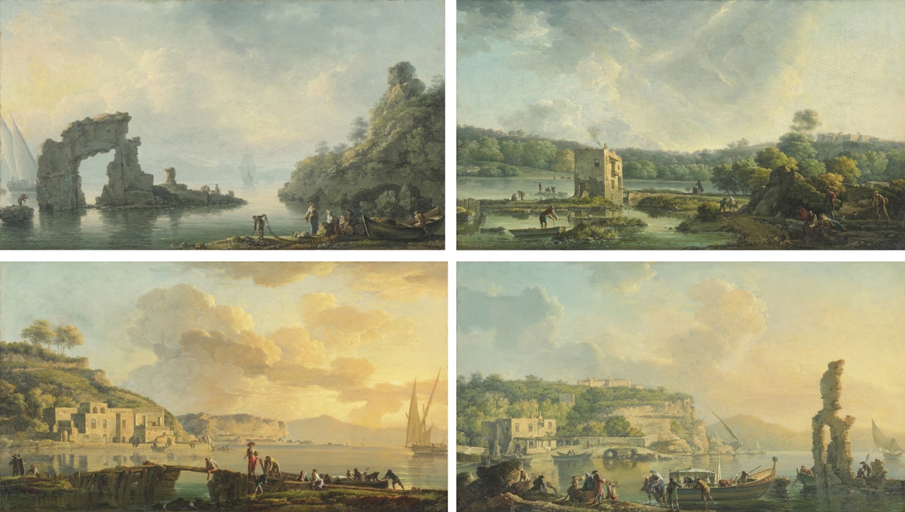 The Four Hours of the Day: Dawn Noon Sunset Evening by Carlo Bonavia
