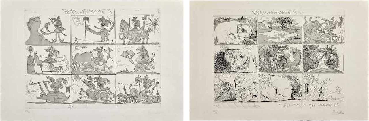 Sueño y Mentira de Franco by Pablo Picasso