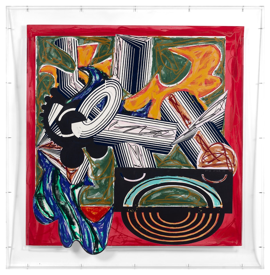 Then came the dog and bit the cat by Frank Stella