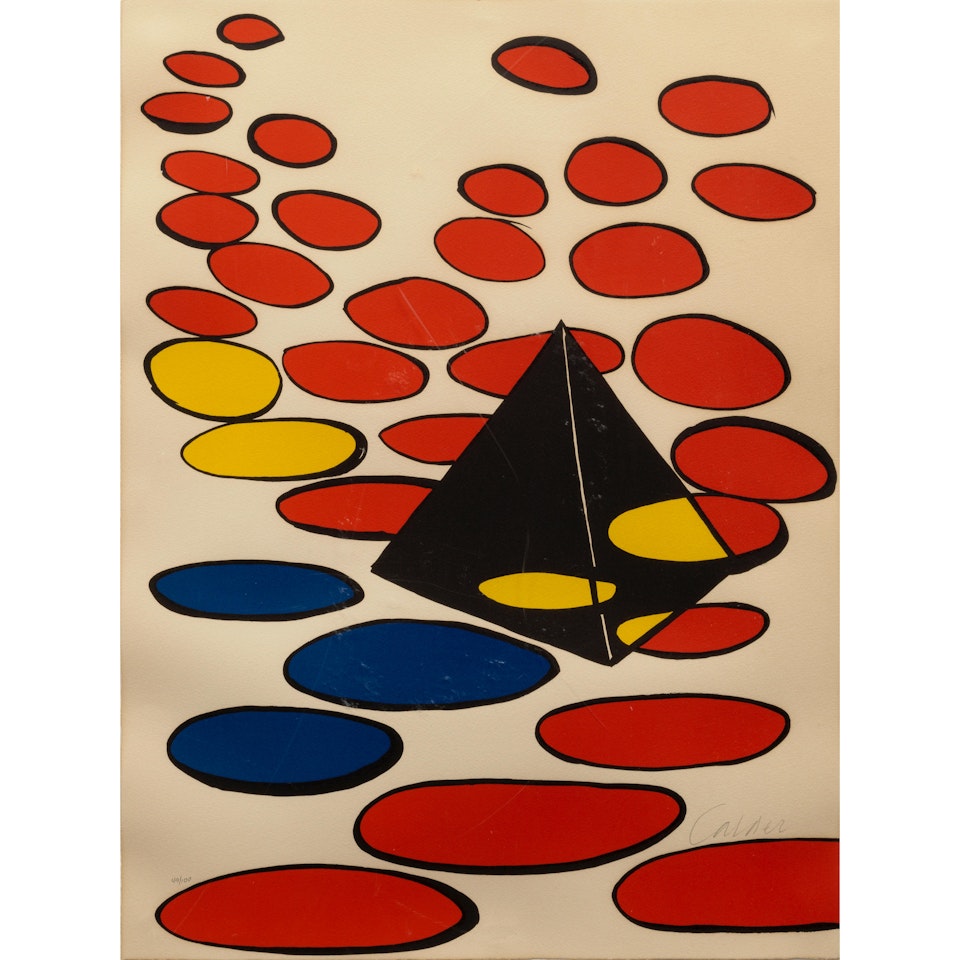 Black Pyramid with Circles by Alexander Calder