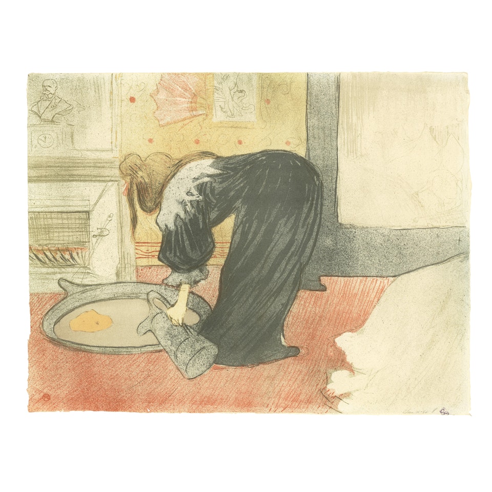 Femme au tub, from Elles (Wittrock 175; Delteil 183; Adhémar 204) by Henri de Toulouse-Lautrec