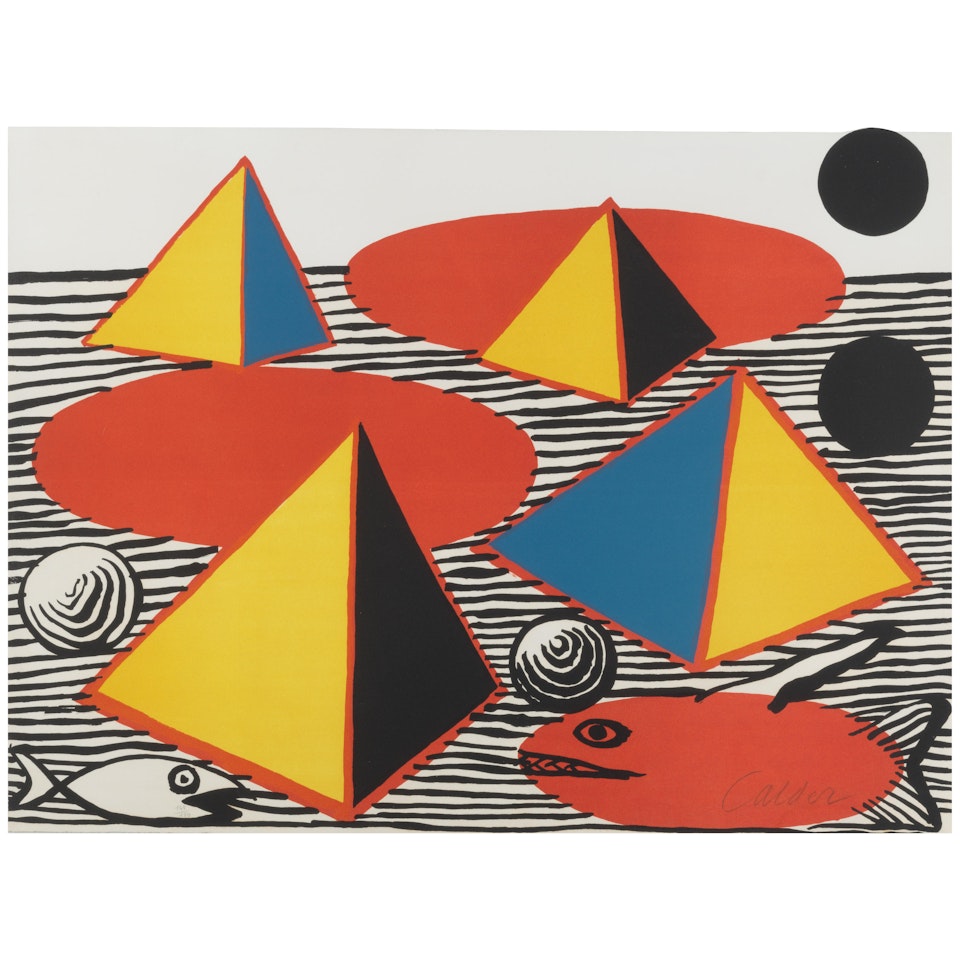 Pyramids and Fish by Alexander Calder