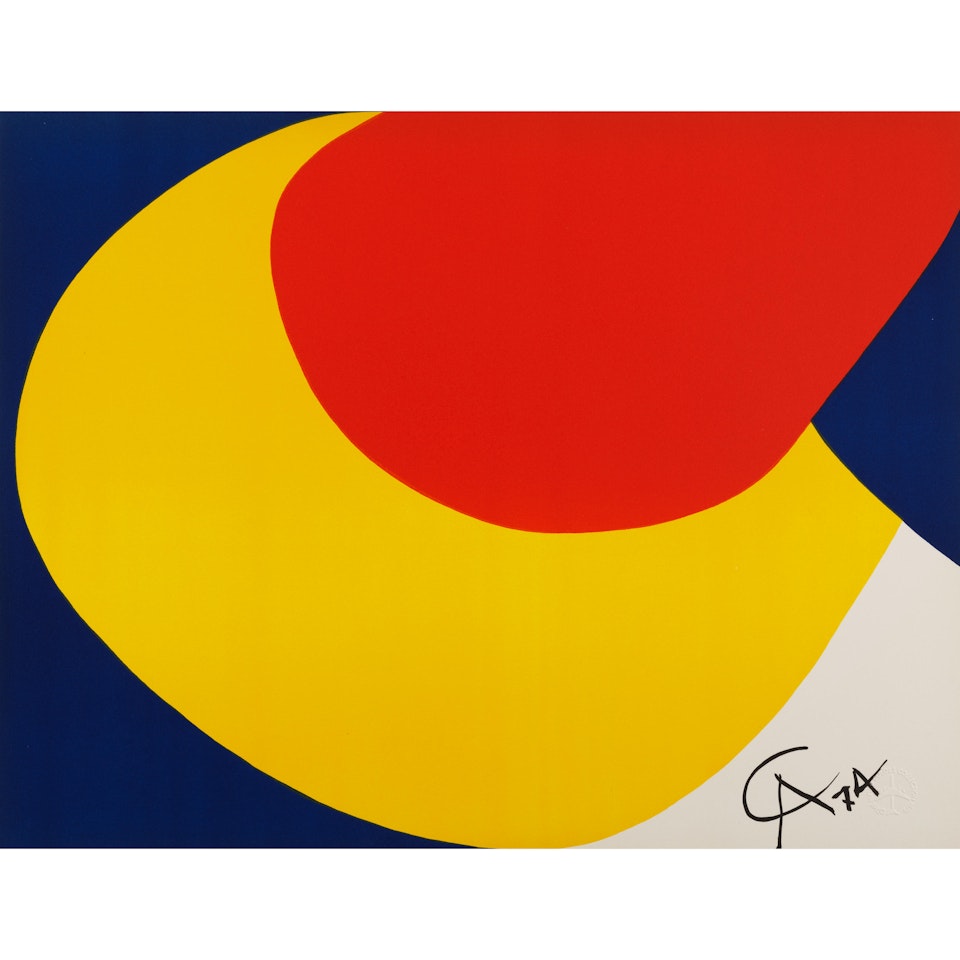 Four plates, from Flying Colors (4 works) by Alexander Calder