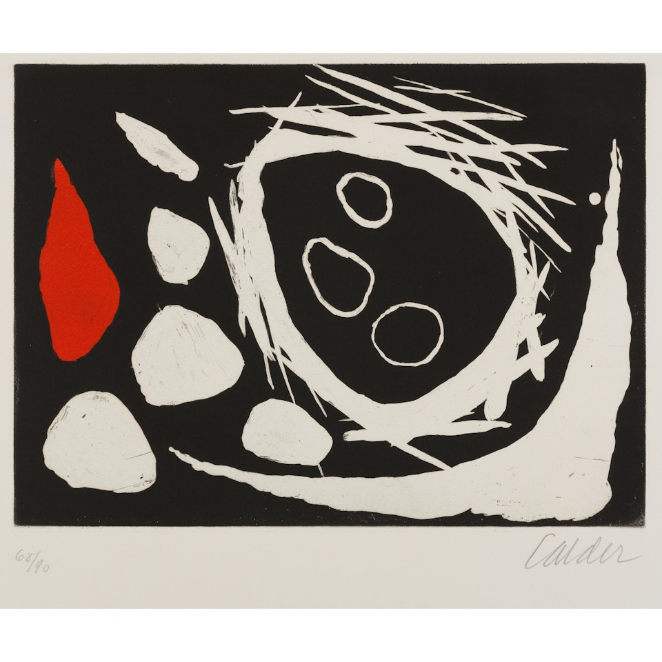 Le crâne dans le nid by Alexander Calder