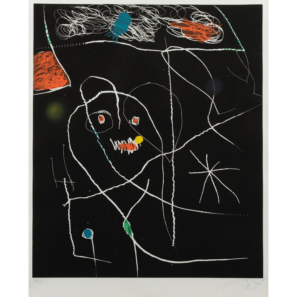 Plate V, from El Pi de Formentor (Dupin 942; Cramer bk. 217) by Joan Miró
