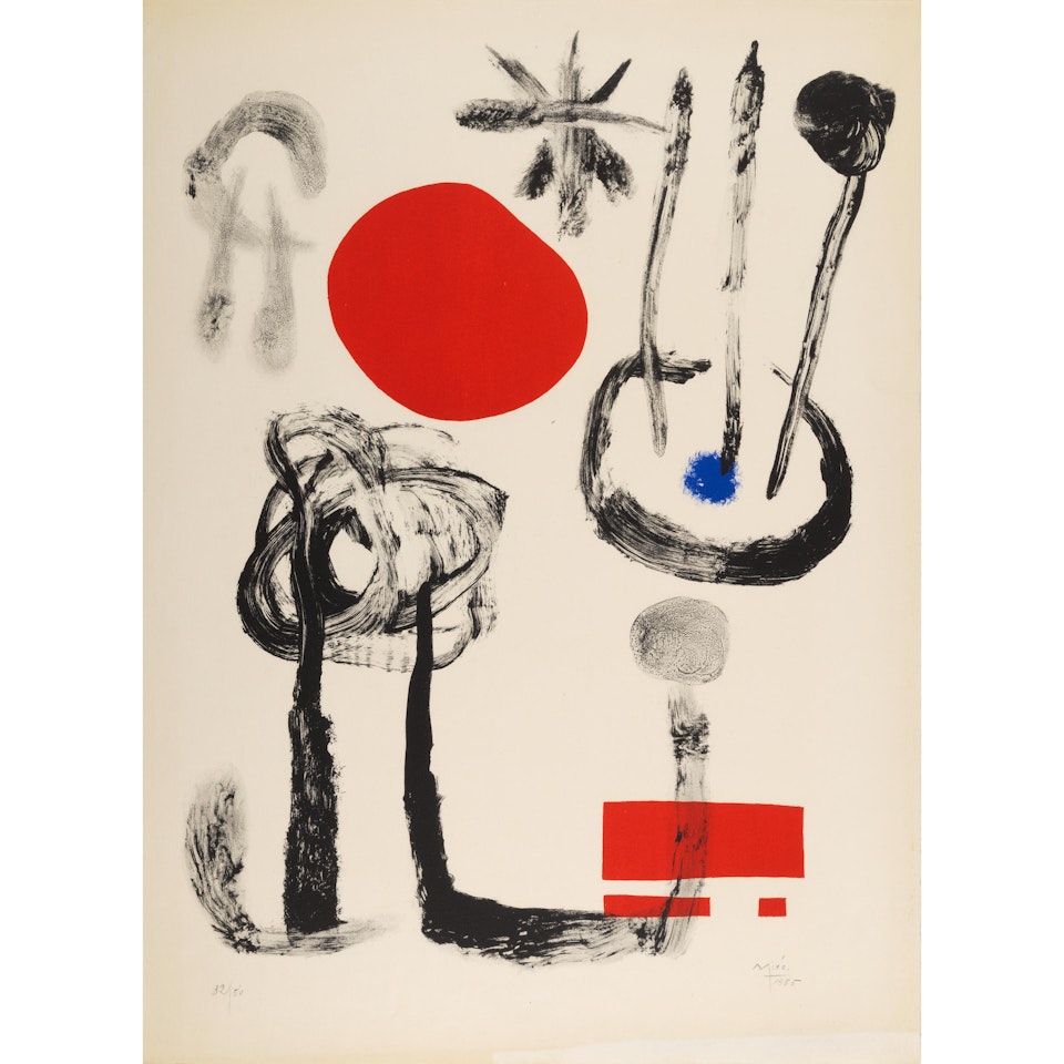 Nocturnal Germination (Mourlot 213) by Joan Miró