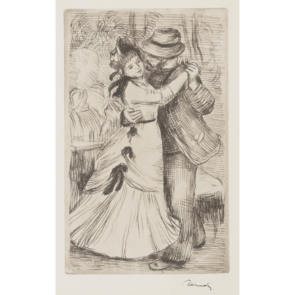 La danse à la campagne, 2e planche (Delteil/Stella 2) by Pierre-Auguste Renoir