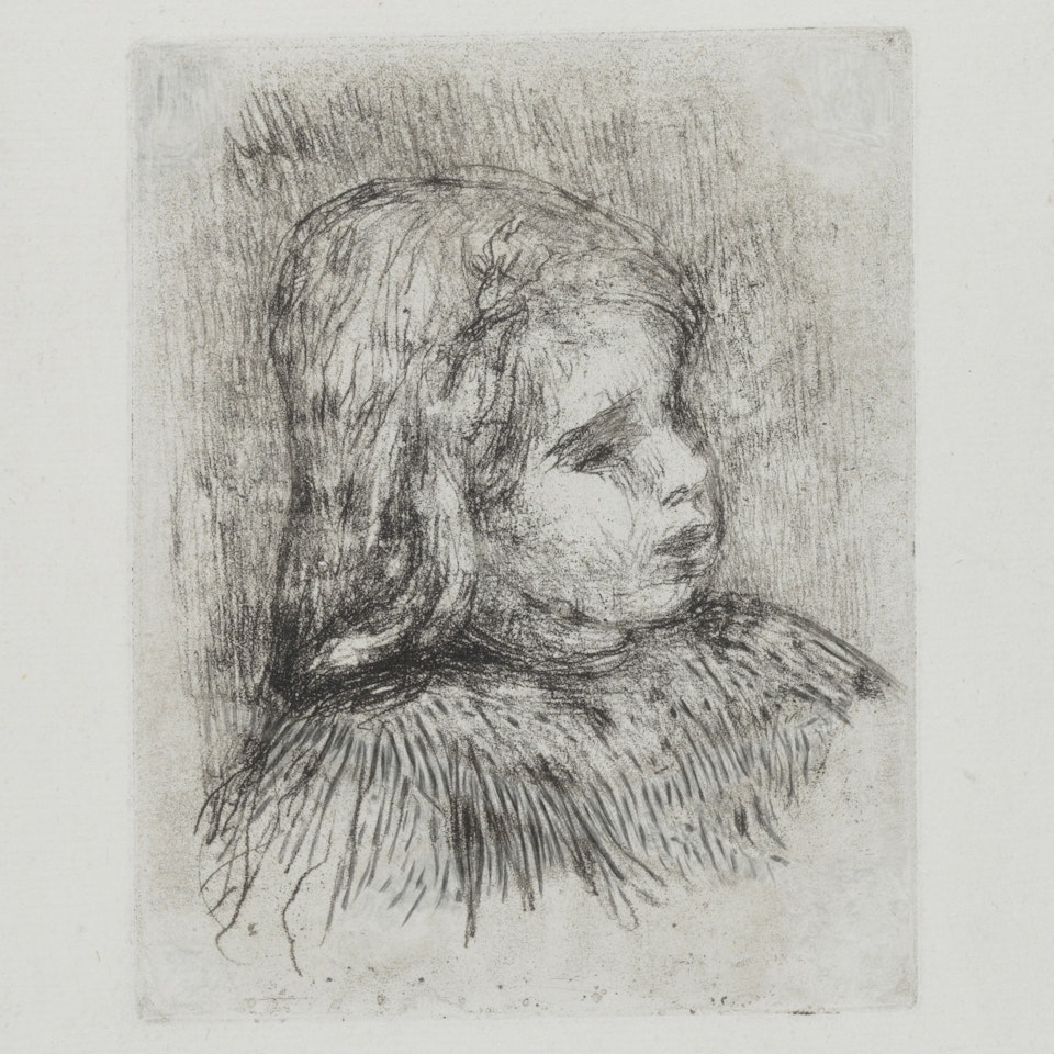 Claude Renoir, de trois-quarts à droite (Delteil/Stella 18) by Pierre-Auguste Renoir