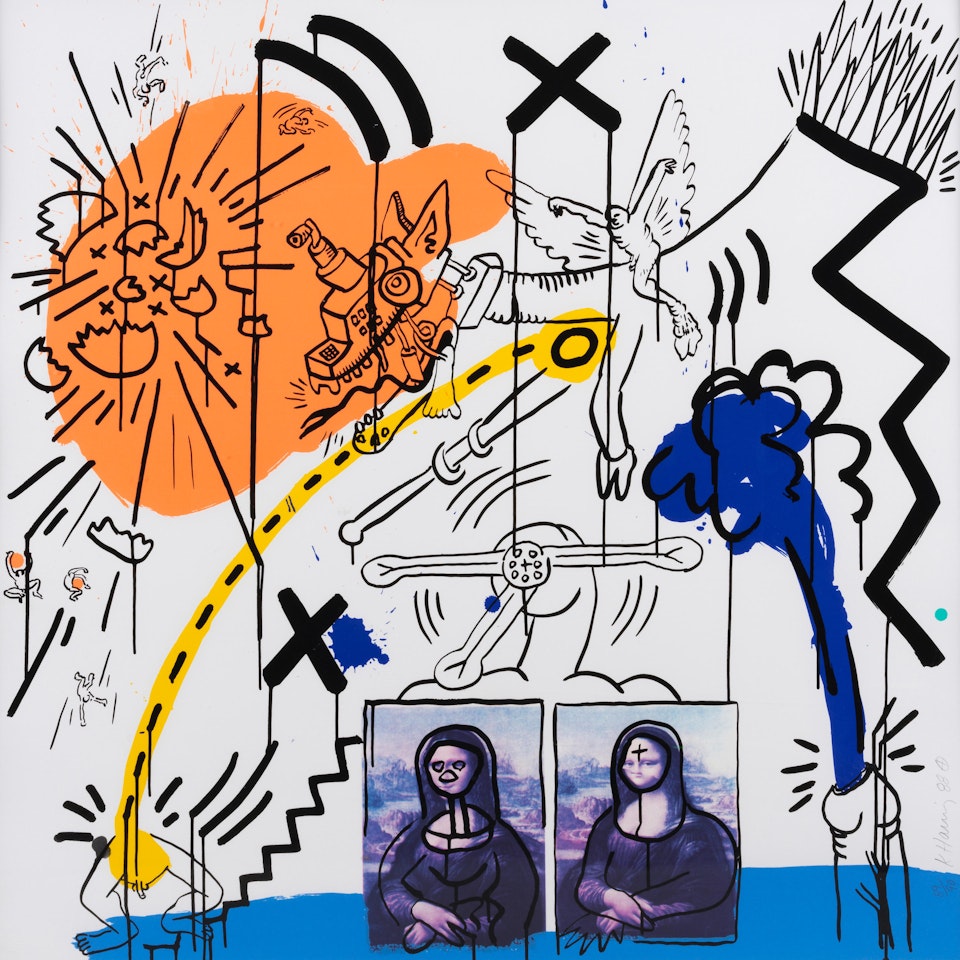 Plate 2, from Apocalypse (Littmann p. 101) by Keith Haring