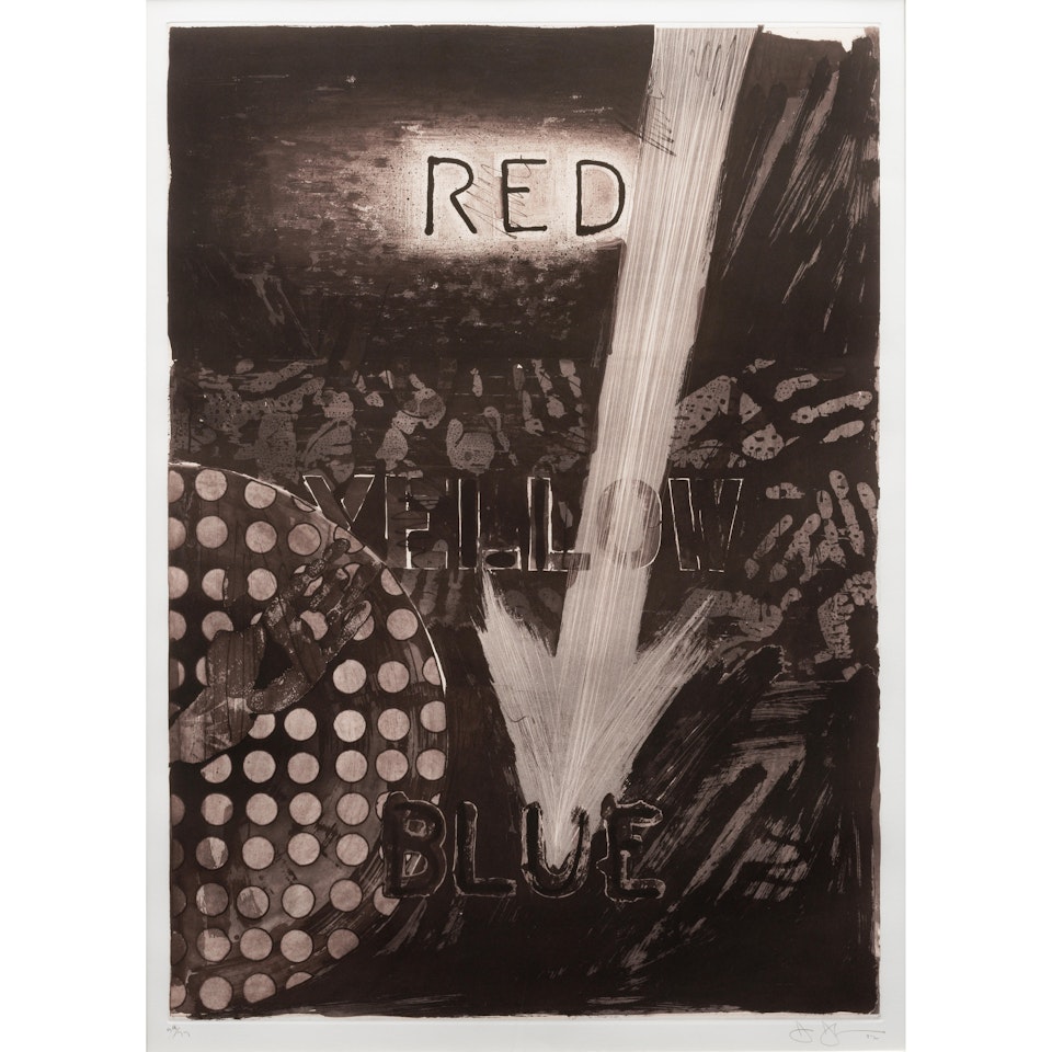 Untitled (Red); Untitled (Yellow); Untitled (Blue) (3 works) (ULAE 224; 225; 226) by Jasper Johns