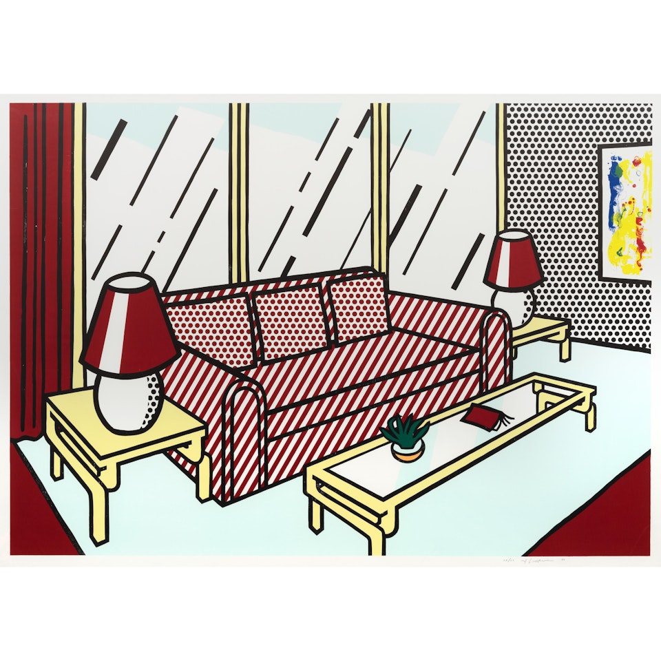 Red Lamps, from Interior Series (Corlett 251; Gemini 1503) by Roy Lichtenstein