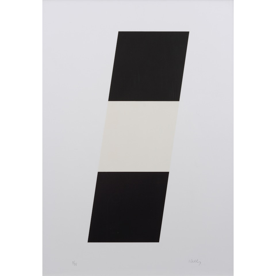 Black White Black (Axsom 63; Gemini 232) by Ellsworth Kelly
