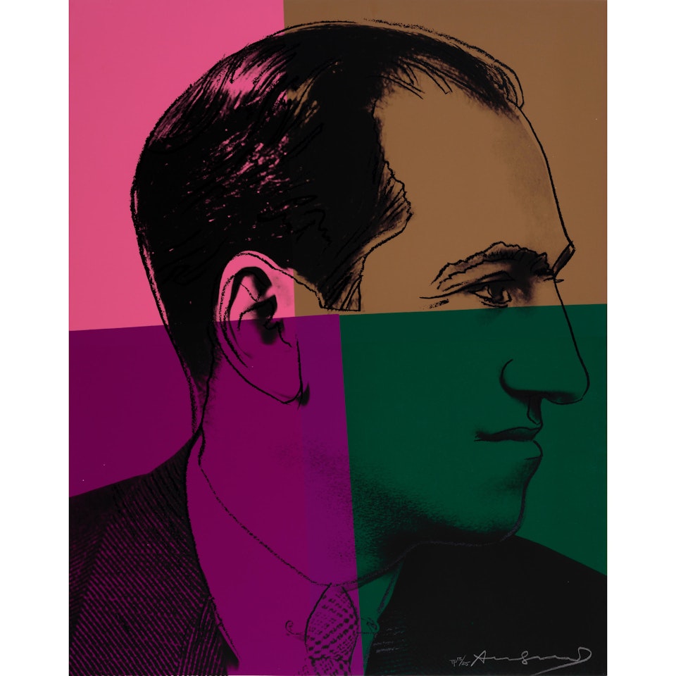 George Gershwin, from Ten Portraits of Jews of the Twentieth Century (Feldmann & Schellmann IIB.231) by Andy Warhol