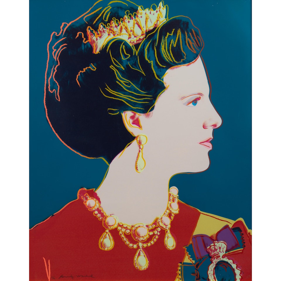 Queen Margrethe II of Denmark, from Reigning Queens (Feldman & Schellmann II.343) by Andy Warhol