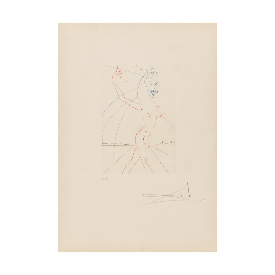 Femme et chevaux - la suite complète by Salvador Dali