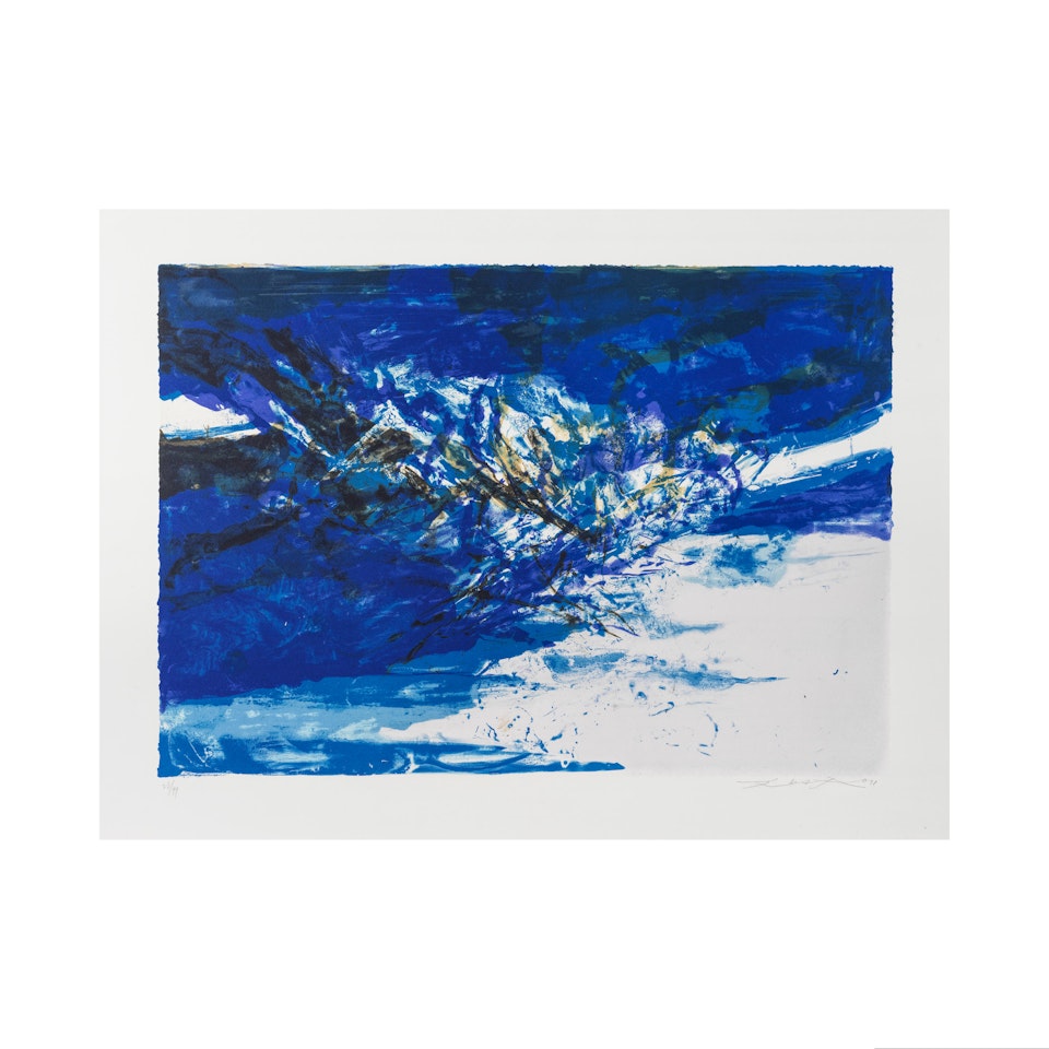 Sans titre; (Agerup, 395) by Zao Wou-Ki