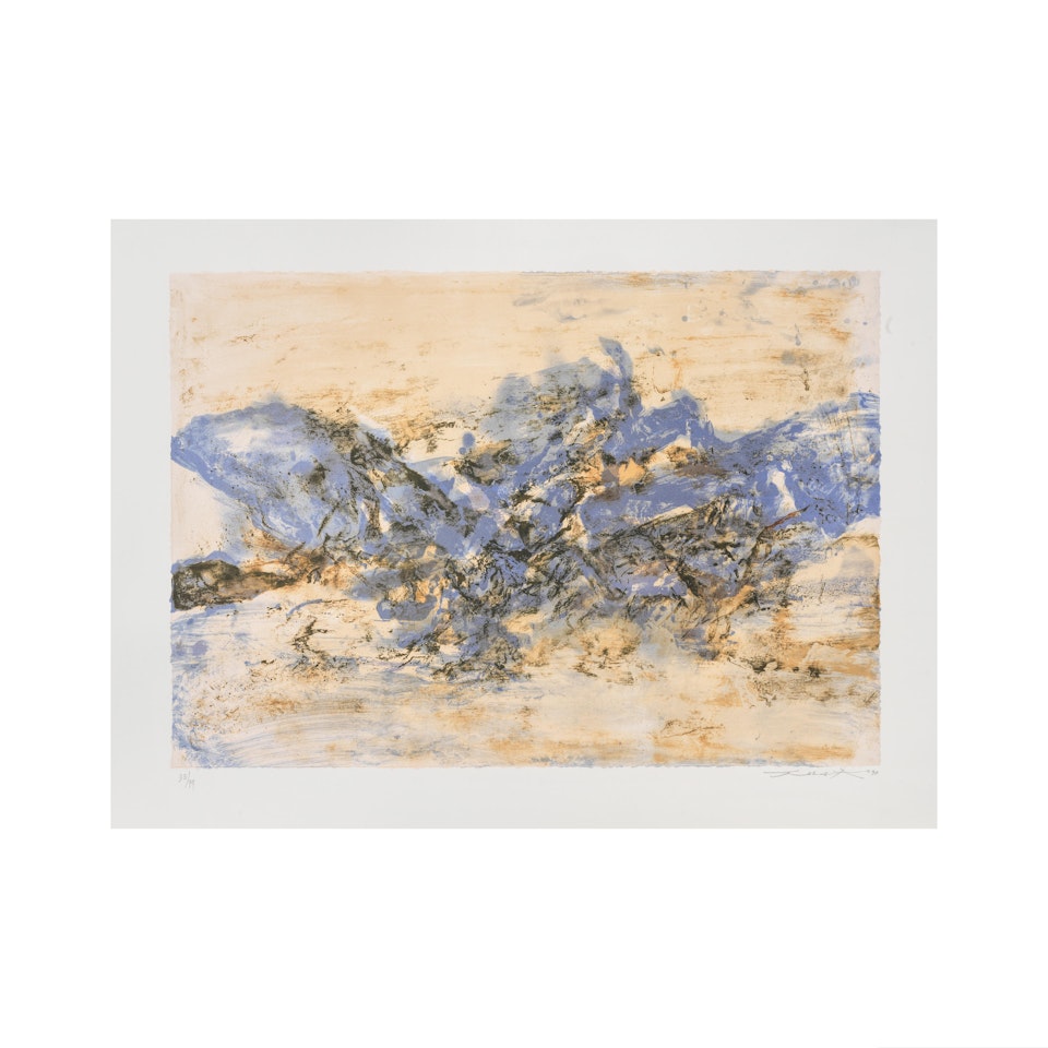 Sans titre; (Agerup, 390) by Zao Wou-Ki