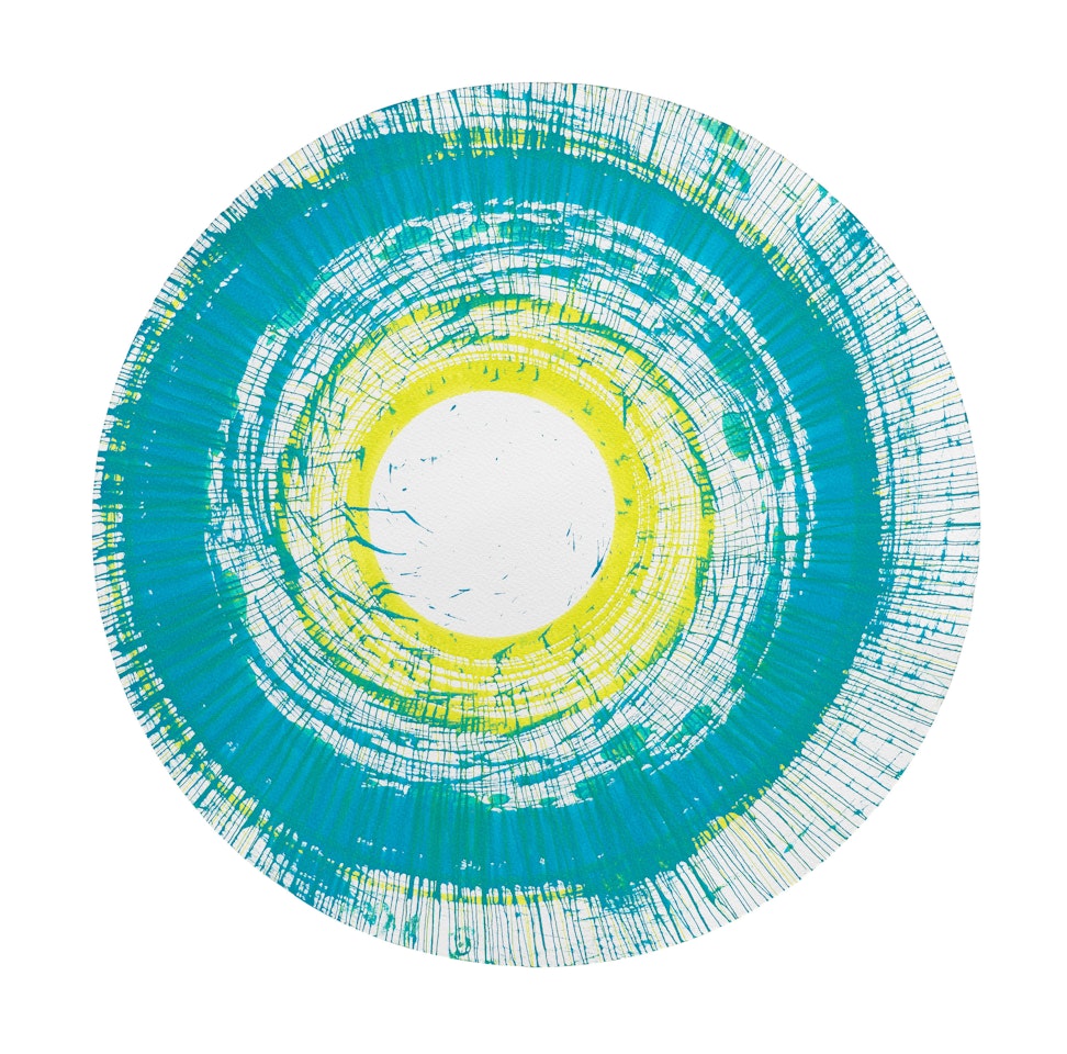 Untitled Paper Spin Painting by Damien Hirst