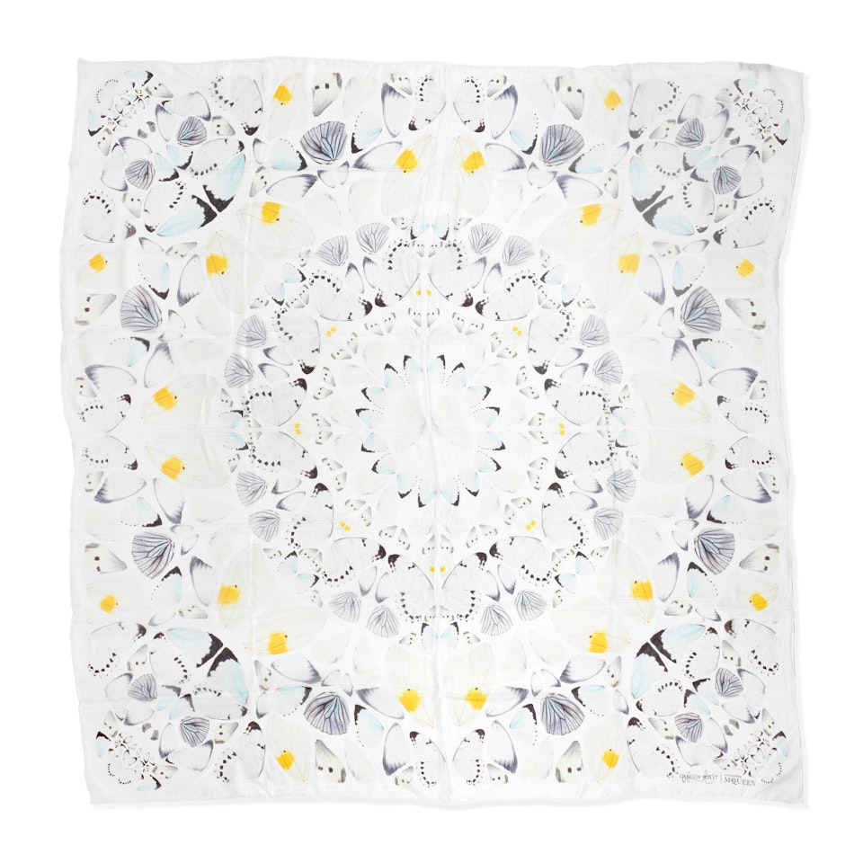 A "Magisterium Skull" Large Silk Scarf by Damien Hirst